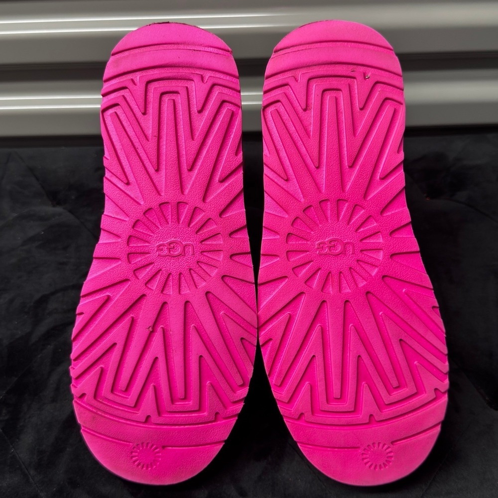 UGG Classic Clear Mini Rock Rose Pink Waterproof Boots 1113190 Womens 8 - Picture 7 of 8